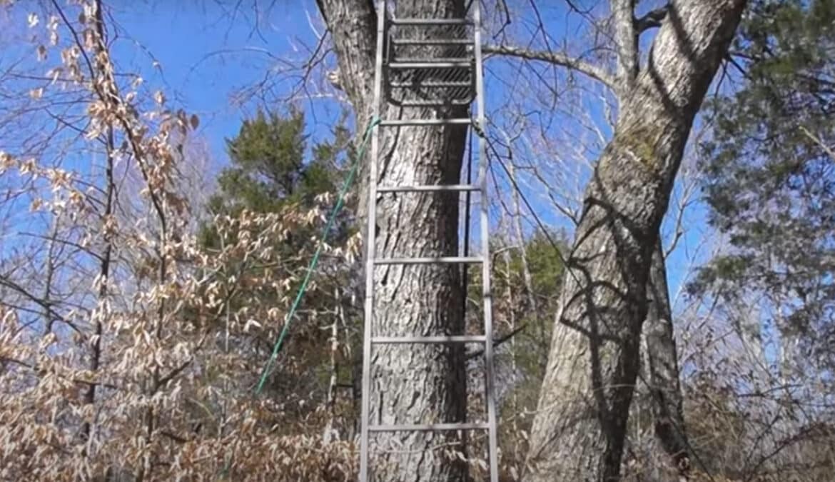 How to Put Up a Ladder Stand by Yourself
